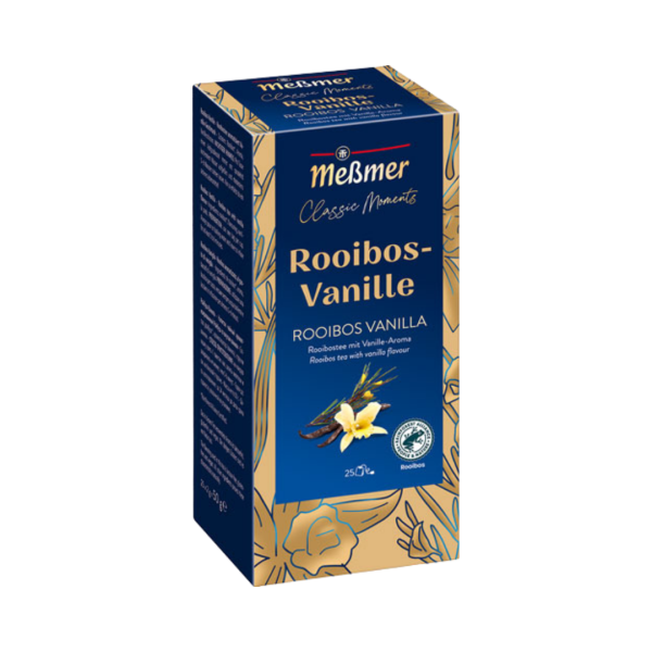Meßmer Classic Moments Rooibos-Vanille, Rooibostee, Teebeutel im Kuvert, 2. Entnahmefach/displaytauglich, 50g